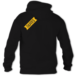 Pappi's College Style Xtra Hot Black Hoodie